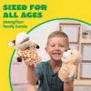 Joyfy 6Pcs Kids Hand Puppet with Mouth Toddler Animal Plush Toy for Show Theater Kids Birthday Gifts Easter Basket Stuffers