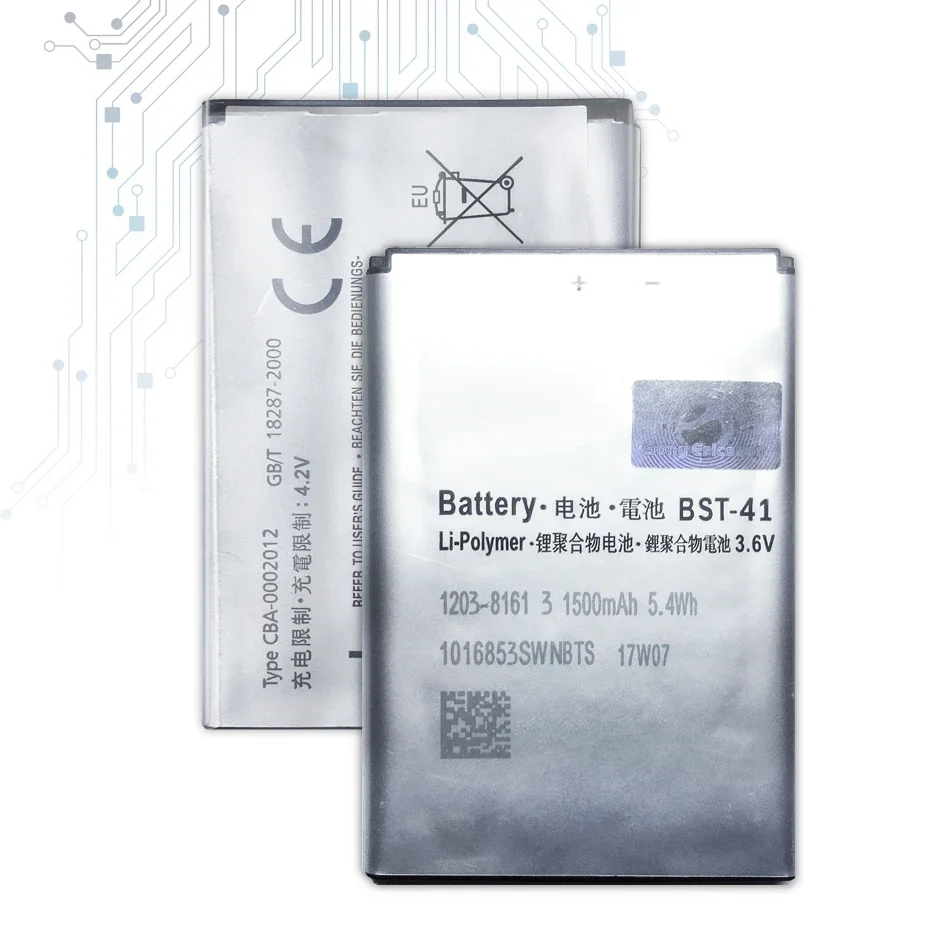 Bst-41 Batteria Per Sony Ericsson Xperia Play R800 R800I Play Z1I A8I M1I X1 X2 X2I X10 X10I 1500Mah + Numero Di Tracciamento