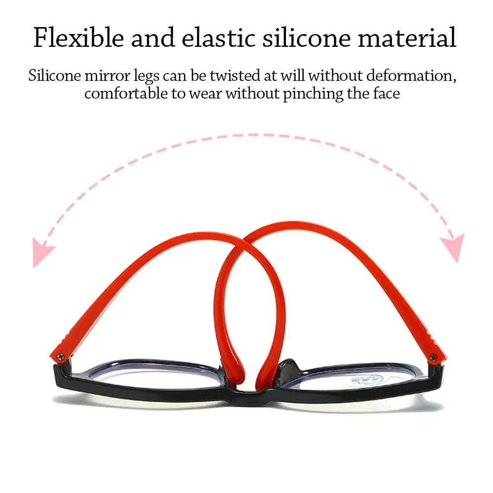 1pcs Kids Silicone Anti-blue Light Kids Glasses Children Boys Girls Computer Eye Protection Eyeglasses Ultra Light Frame Eyewear