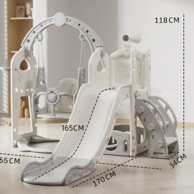 Kids' Slide Outdoor Indoor Domestic Baby Three-in-one Slide Swing Family Multifunction Amusement Park Multiple Combination
