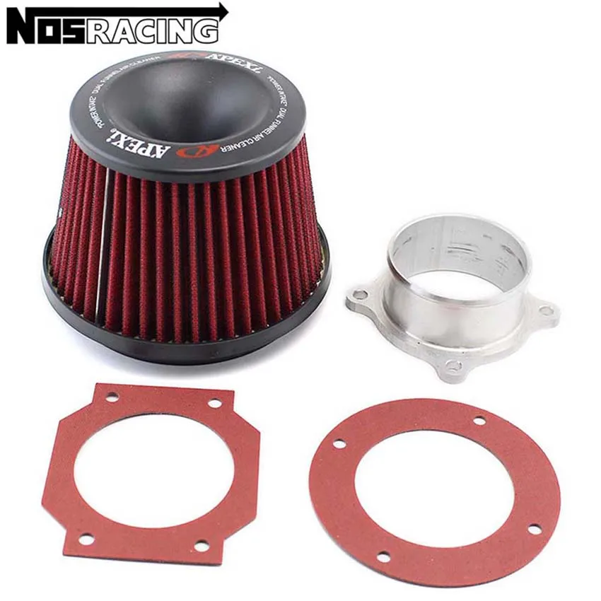 76mm-Air-Filter-Power-Intake-High-Performance-Racing-Universal-JDM-Dual ...