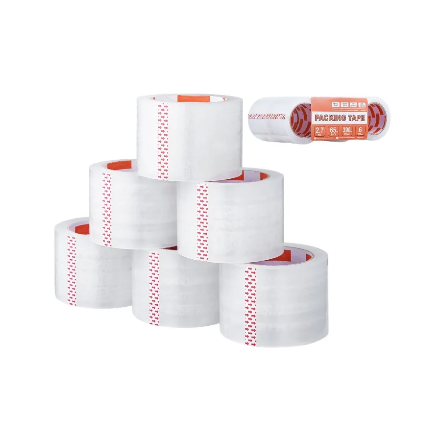 Transparent Packaging Tape Set of 6 Rolls