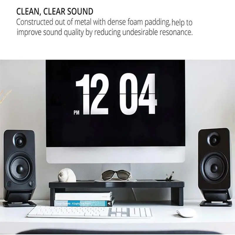 

Desktop Speaker Stands Minimalist Bookshelf Speaker Stand Exquisite Sturdy Monitor Speaker Stands For Computer Studio Bookshelf