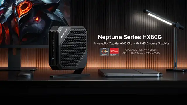 MinisForum HX80G Mini PC Gamer AMD Ryzen 7 5800H Radeon RX 6600M 