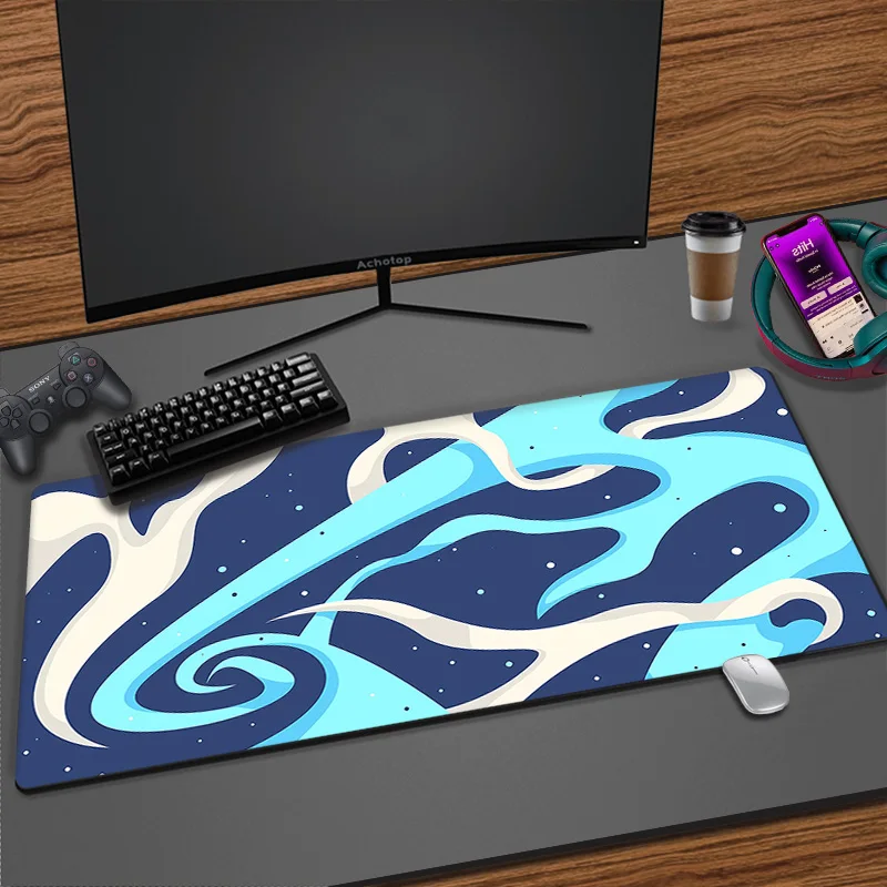 

Blue Art Mat Mousepad Gamer Office Mat Mouse Pad XXL Gaming Room Accessories Desk Mat Art Keyboard Mats 900x400 Mausepad Company