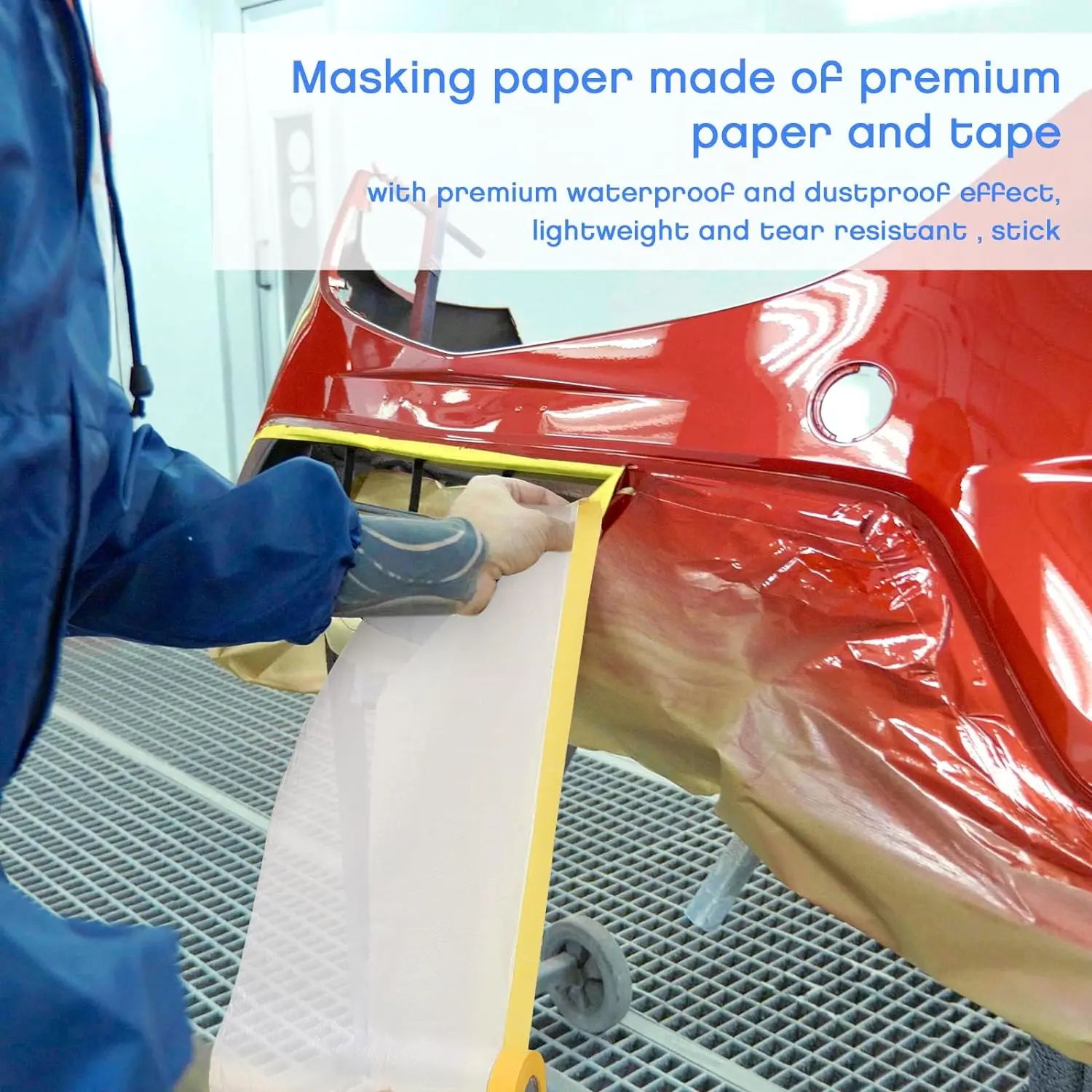 20M Plastic Masking Film Transparent Painting Drop Film Car Paint Masking Film Living Room Decoration Furniture Dustproof Film 4