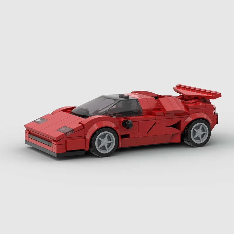 

Гоночный автомобиль MOC Countach F1, Модель гоночного автомобиля, строительный блок, скоростные чемпионы, супер-гонка, кирпич, Рождественский день, подарок, город, технические идеи