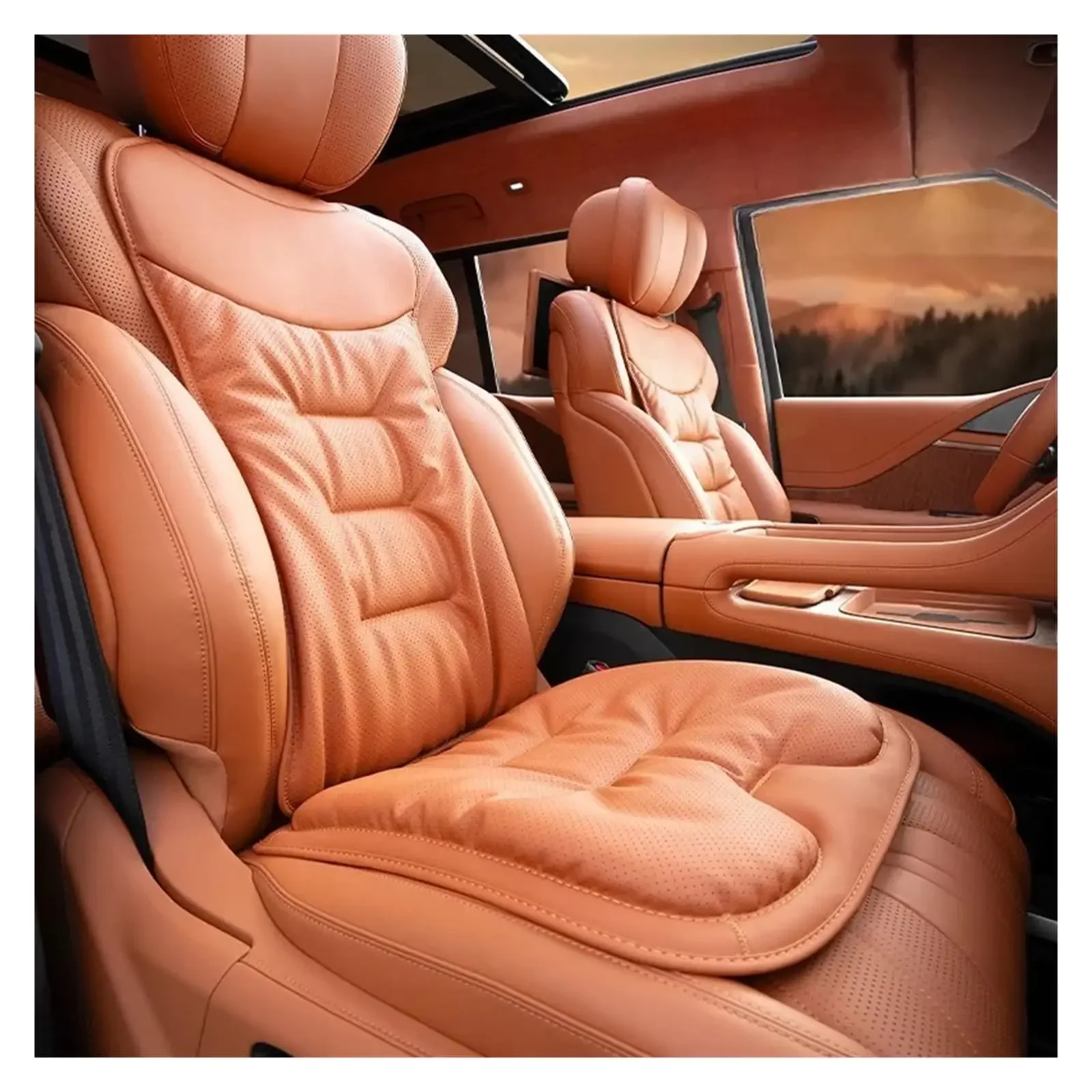 Universal Car Seat Cushion Anti-fouling Leather for MG Chery Hyudai BMW Nissan Toyota Honda Benz VW Kia Car-Styling Accessories