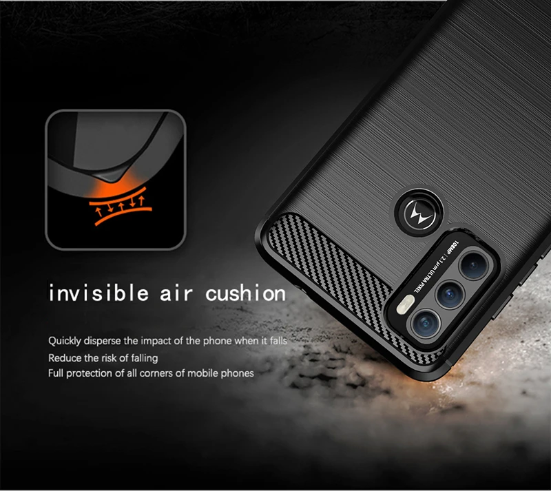 Silicone Carbon Fiber Protective Phone Case - Sleek & Durable Cover