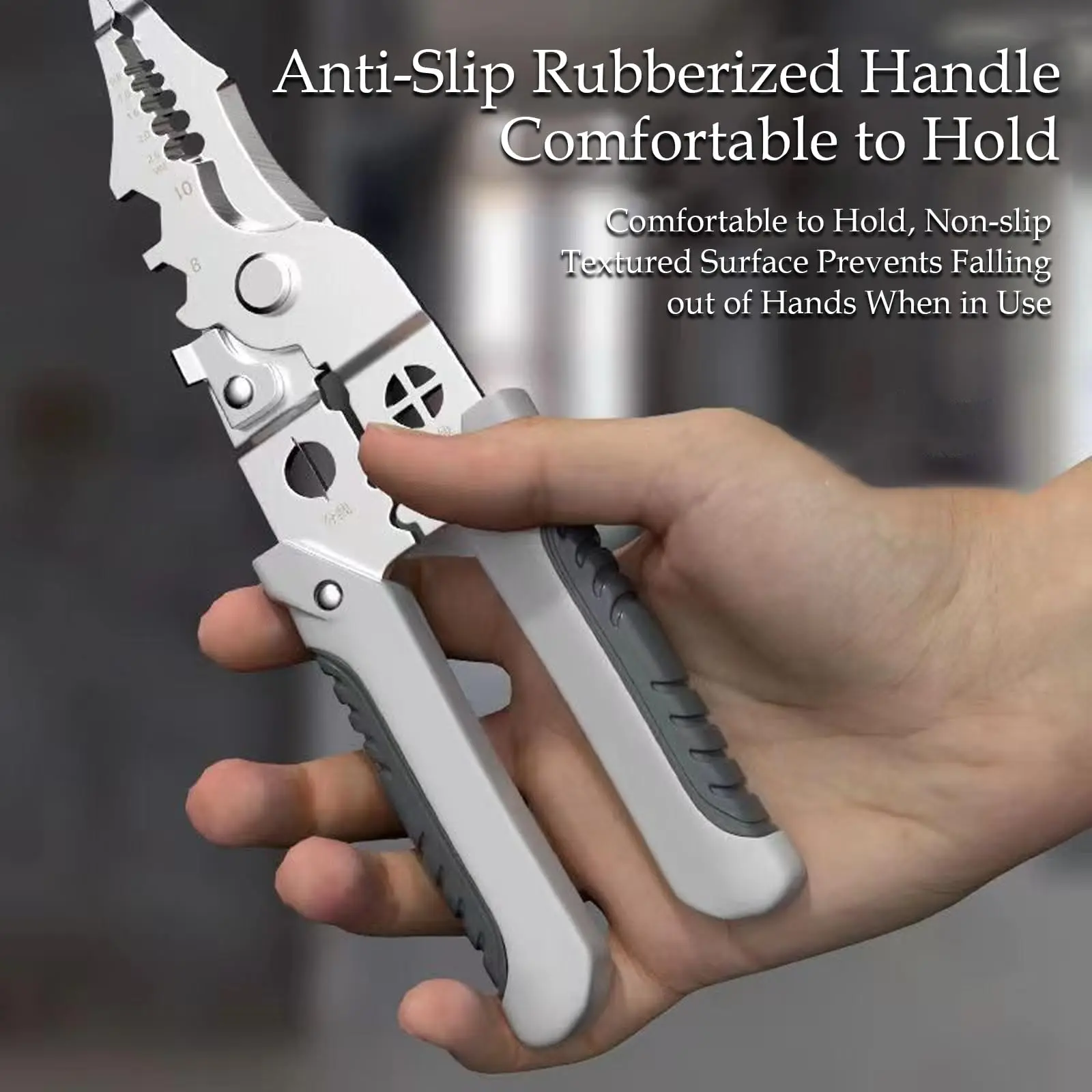 New Multi-Function Electrician's Wire Stripper: All-in-One Utility Cutter for Splitting, Stripping, and Crimping Wires