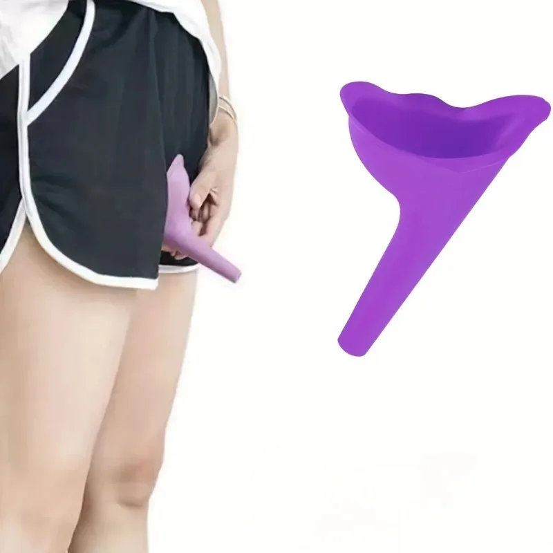 Female Pee Funnel Female Urination Device, Reusable Silicone Female Urinals Portable, Urine Cups for Women Standing Pee, for Outdoor, Campin women urinal female pee funnel