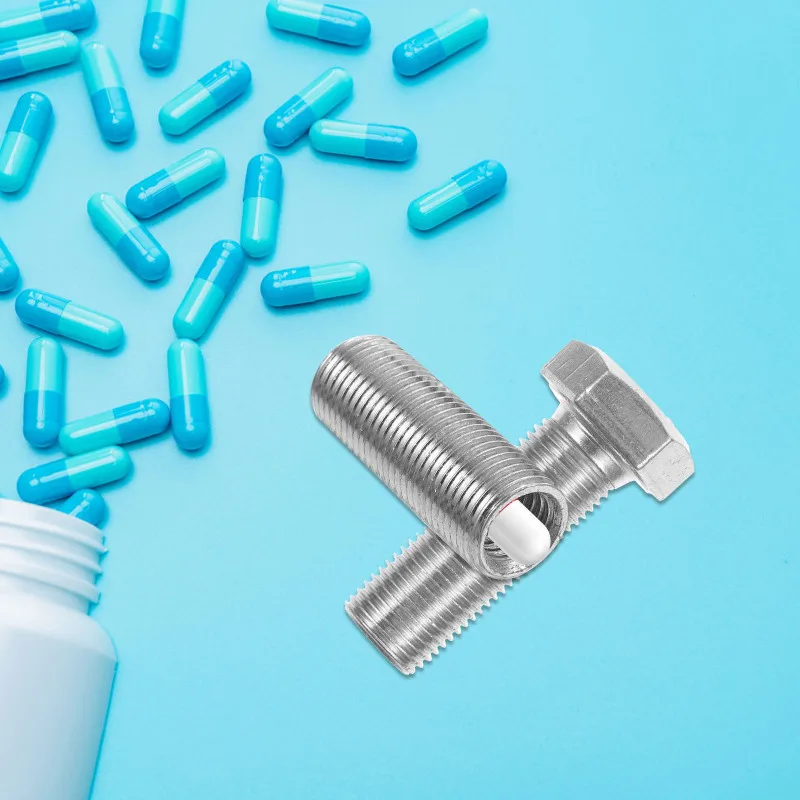 Secret Bolt Container Hidden Metal Screw Storage Cash Money Hide Stash Diversion Safe Jewelry Hider Stash Secret Case