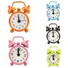 Mini Alarm Clock Electronic Round Number Double Bell Desk Table Digital Quartz Clock Home Decoration Retro Portable Cute Durable 4