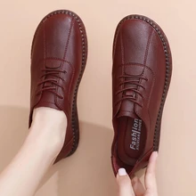 

Moccasins womens spring genuine leather flats oxford shoes for woman casual sneakers platform flats