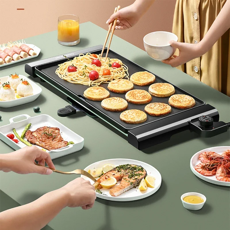 Large Electric Grill Barbecue Household Smokeless Electric Pan Non-stick Grill Pan Grilled Fish Grill Electric 1500W 2