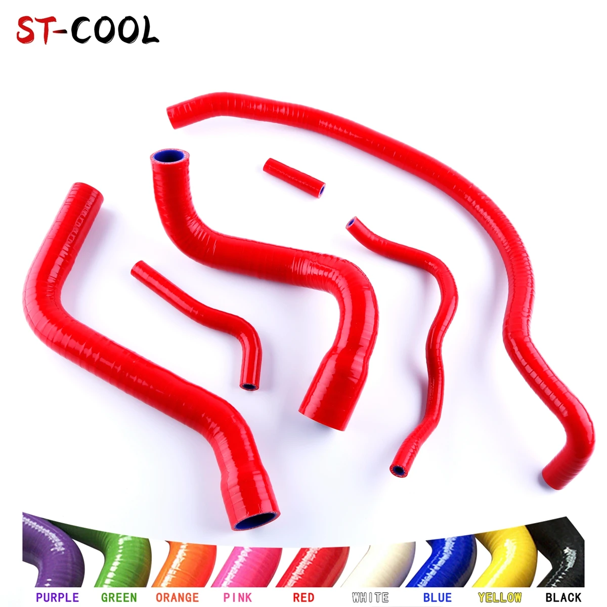 알파 로메오 미토 T-JET 엔진, 피아트 그란데 푼토 라디에이터 수냉 튜브 파이프 실리콘 호스 키트, 6 개, 10 가지 색상  Best5