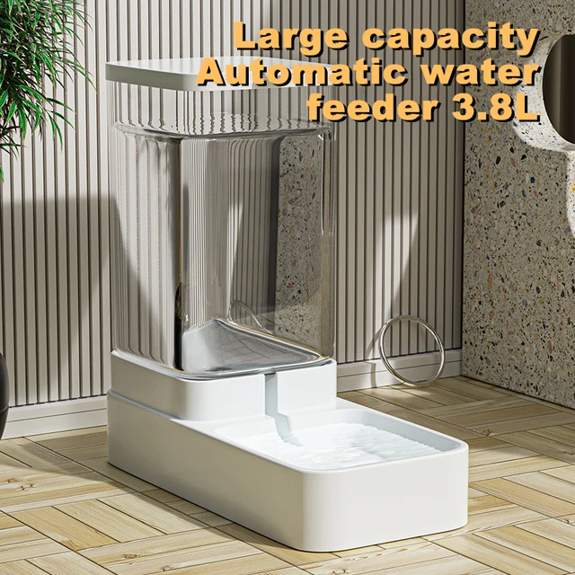 Automatic Cat Feeder & Water Dispenser with Gravity Food Storage Container for Cats and Dogs 4