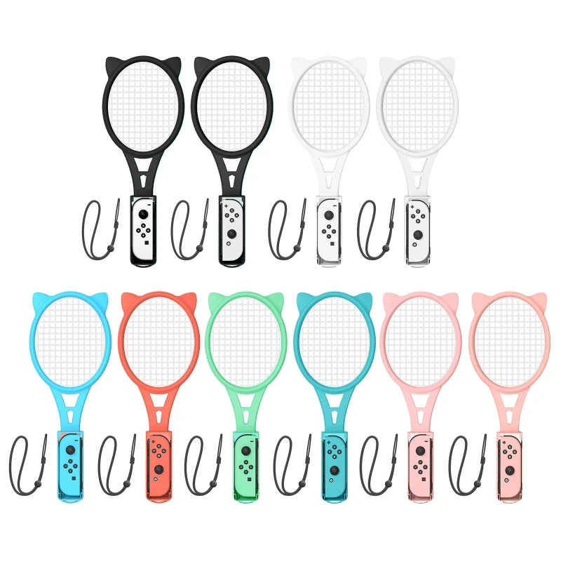 2023 Nuovo 1 Paio Di Racchette Da Tennis Controller Grip Handle Kit Per Switch Oled Per Mario Tennis Aces Accessorio Per Giochi Sportivi