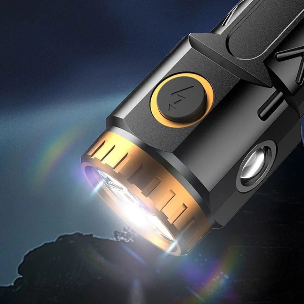 

New Waterproof Small Torch Super Bright Hat Clip Light Portable Flashlight Fishing
