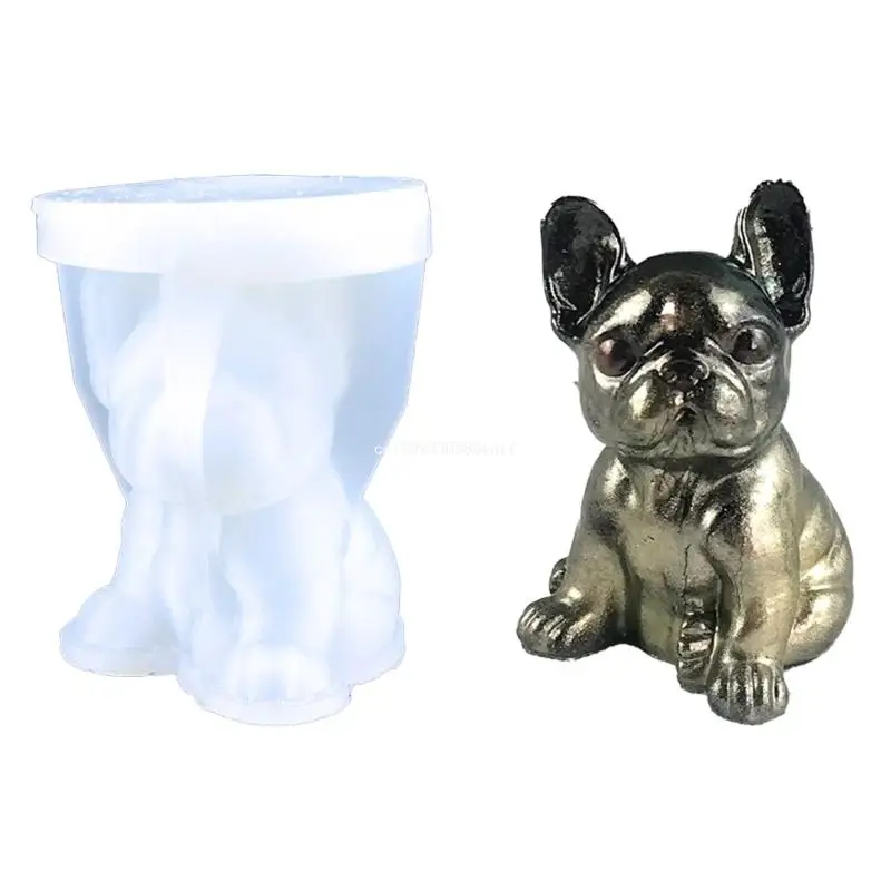 

3D Large Dog Mold Resin Epoxy Crafts DIY Ornament Jewelry Candles Making Tool Dropship