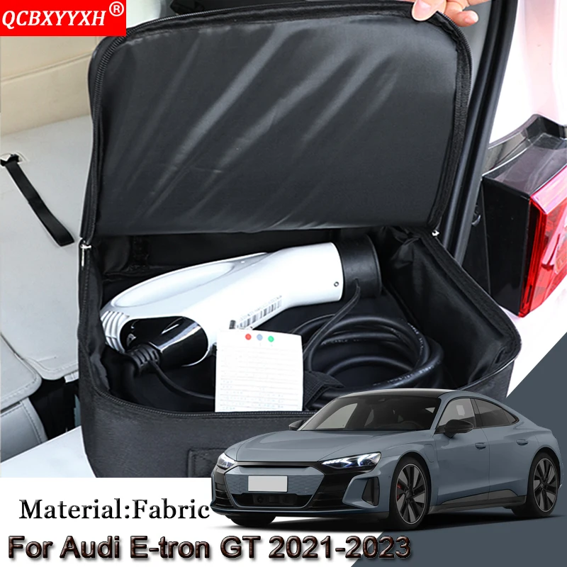 Ev Car Charging Cable Storage Borsa Per Il Trasporto Per Audi E-Tron Gt 2021-2023 Spine Per Caricabatterie Prese Accessorio Ignifugo Impermeabile