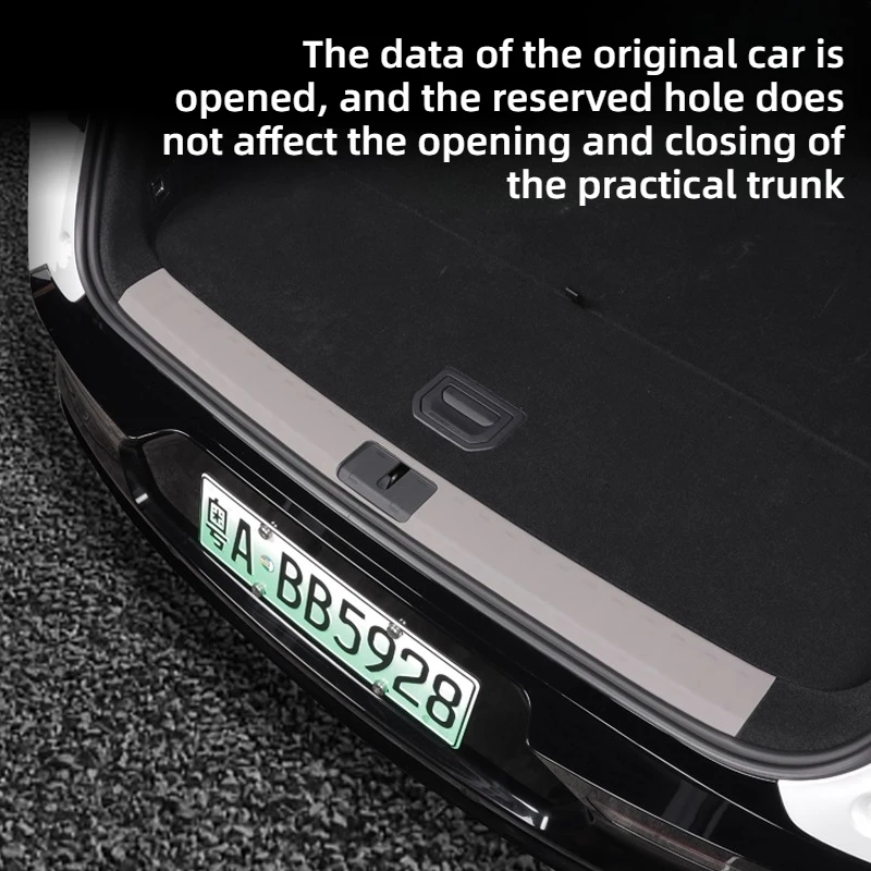 ZEEKR 7X 트렁크 보호 스트립 가죽 테일박스 문턱 스트립 긁힘 방지 및 내마모성 자동차 필수품