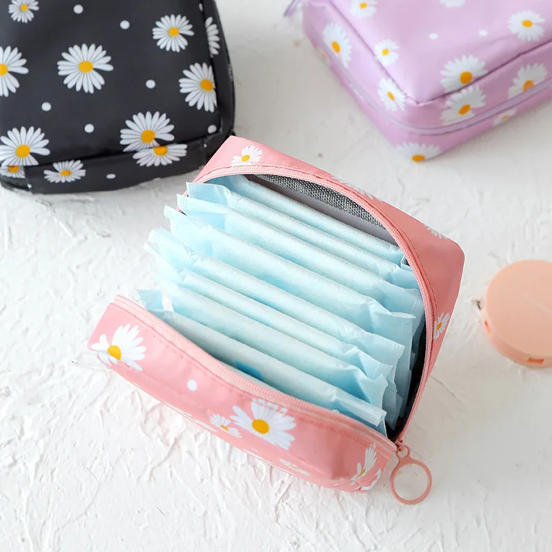 Women Tampon Storage Bag Sanitary Pad Pouch Napkin Cosmetic Bags