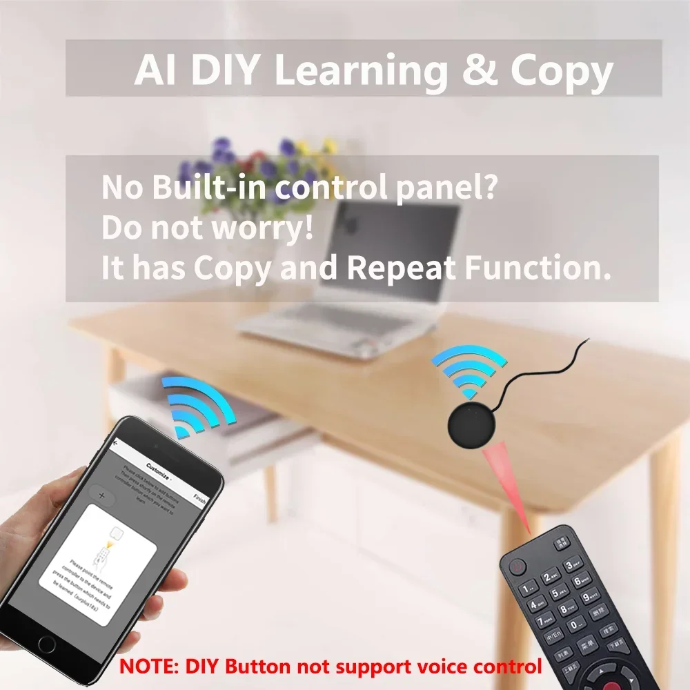 Dual Pack Tuya WiFi Smart IR Remote Control for Smart Home Integration