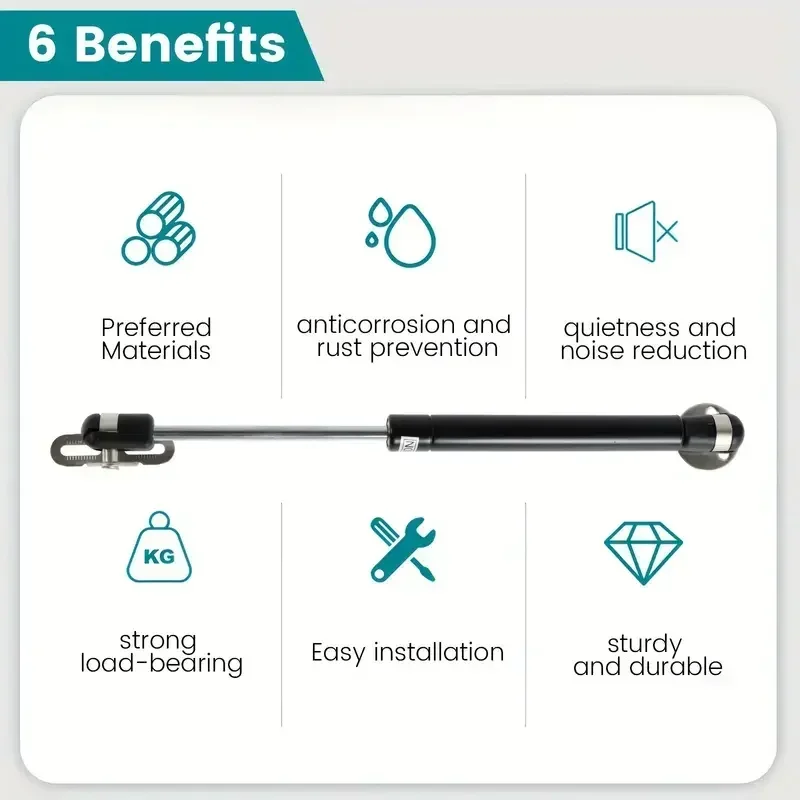 4/2PCS 8kg 10kg 12kg Gas Spring Cabinet Hinge Copper Core Door Lift Support Hydraulic Kitchen Cupboard Door Hinges Hardware