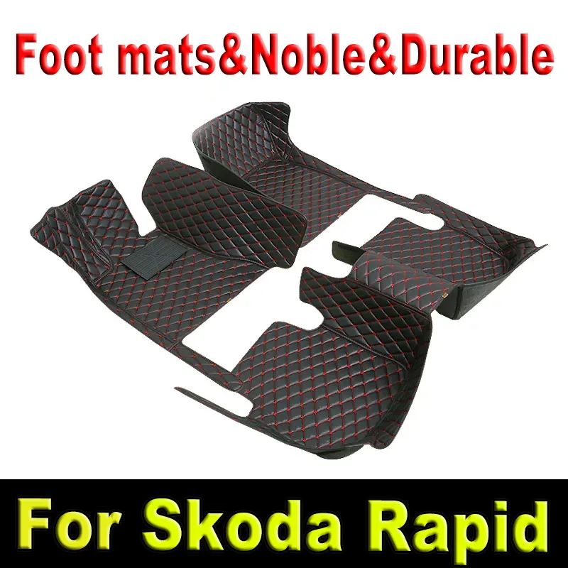 

Car Floor Mats For Skoda Rapid 2013 2014 2015 2016 2017 2018 2019 2020 Custom Auto Foot Pads Carpet Cover Interior Accessories