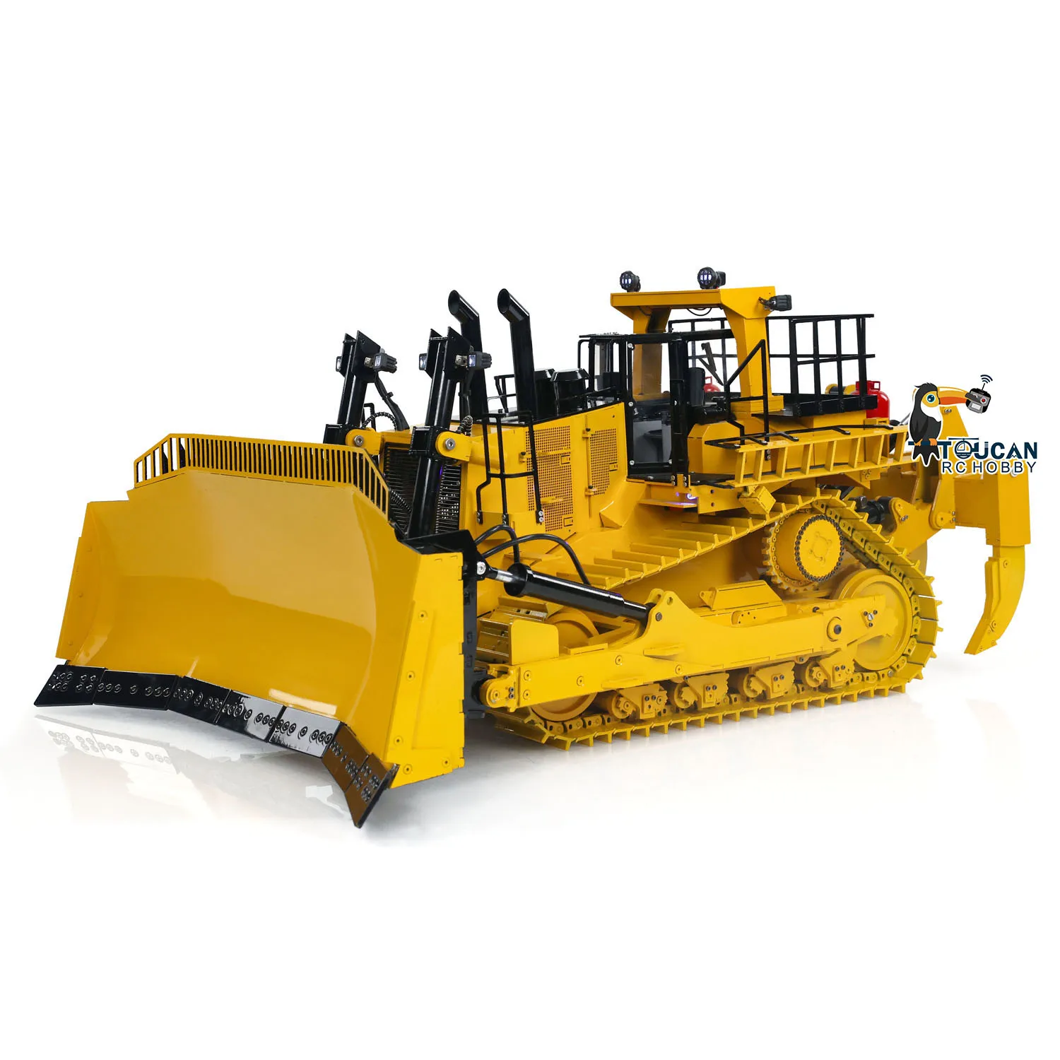 40KG 1/14 RC Metal Hydraulic Bulldozer D11T Remote Control Heavy Machine Radio Controlled Dozer Model Smoke Motor Battery PL18EV 2