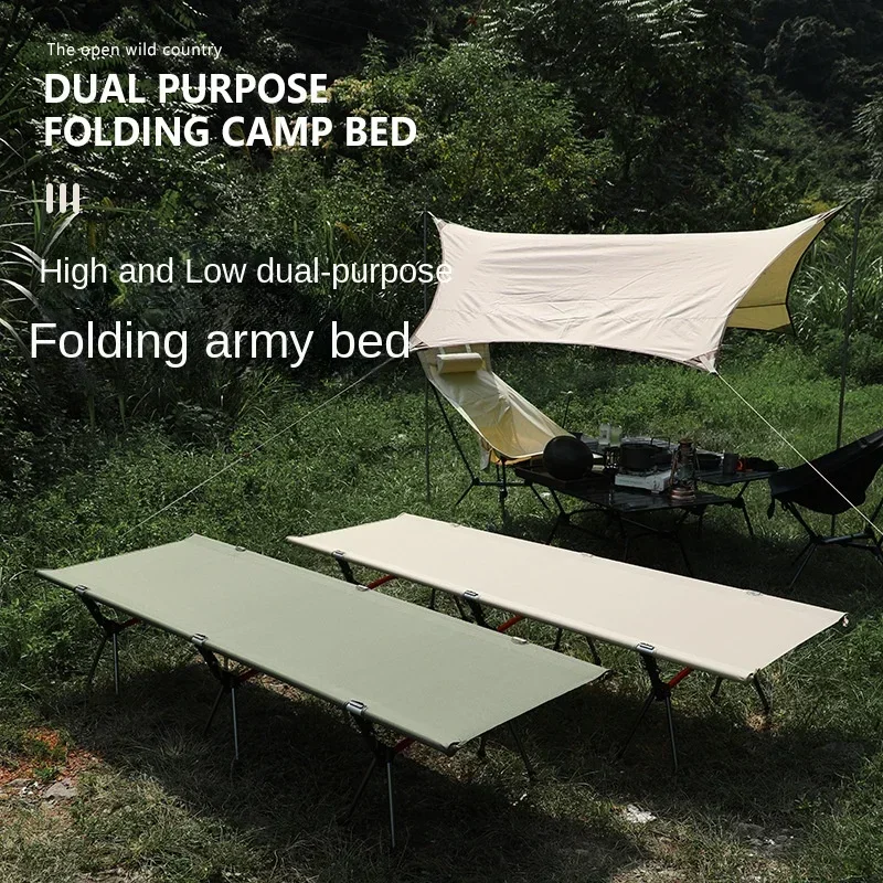 

Outdoor Camping Bed with Adjustable Height, Detachable Picnic Bed, Beach Bed, Marching Bed, Portable Folding Marching Bed