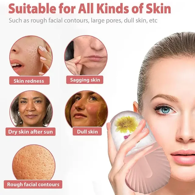 Rodillo de hielo facial para skin care: Efecto Lifting y Contorno | Emoape