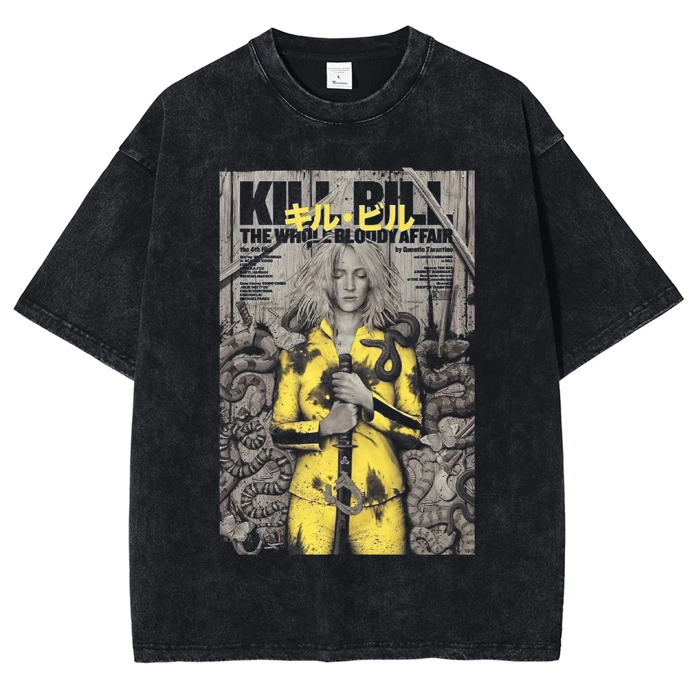 2024 männer Hip Hop T-shirt Street Wear Film und Fernsehen Weibliche Killer Muster DTG Gedruckt T-shirt Sommer Baumwolle T-shirt Haraj