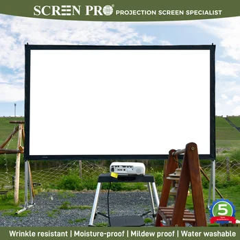 Schermo per proiettore SCREEN PRO con supporto Schermo per proiezione portatile da 150 pollici 16:9 4K 1080 HD per cinema cinema home office