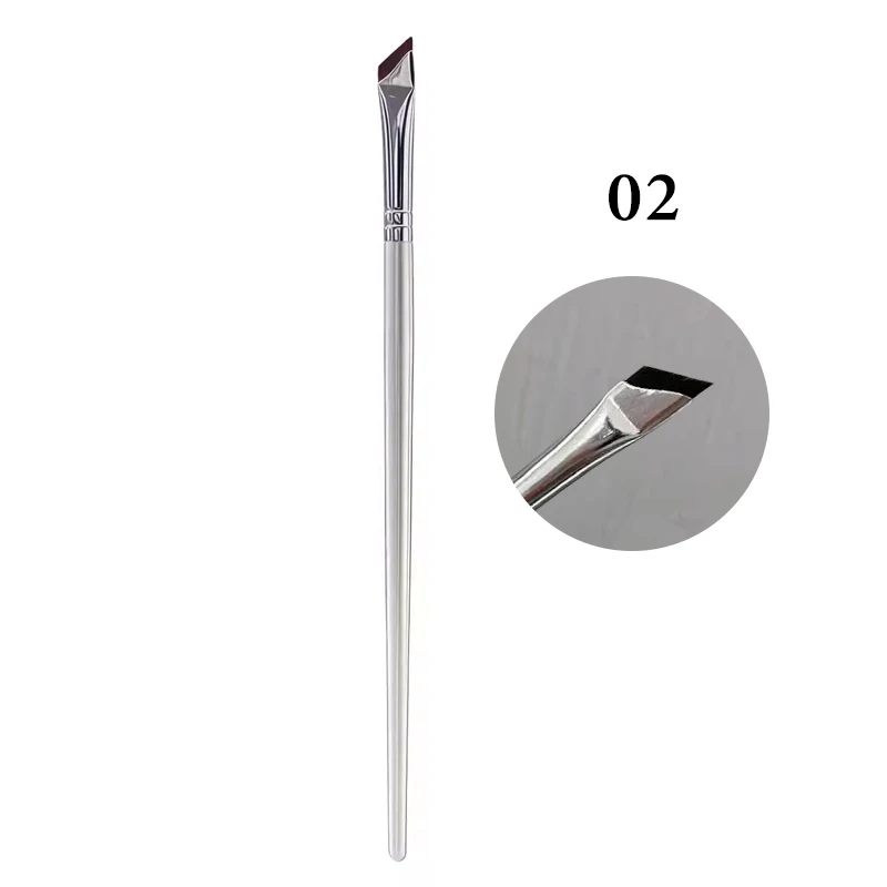 Professional Ultra Fine Angled Eyeliner Brush For Precise Makeup_voghion.com
