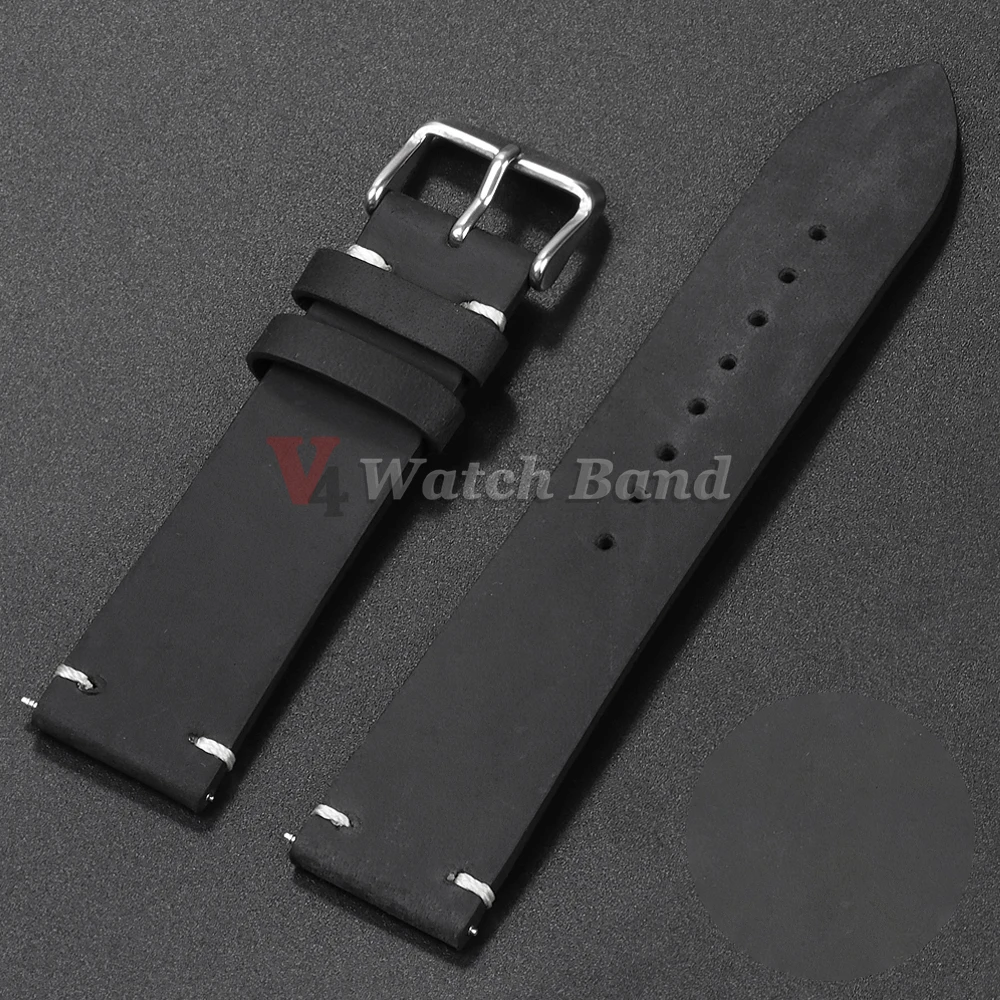 Elegant Brown Calfskin Leather Watch Band - Premium Wrist Strap Accessory