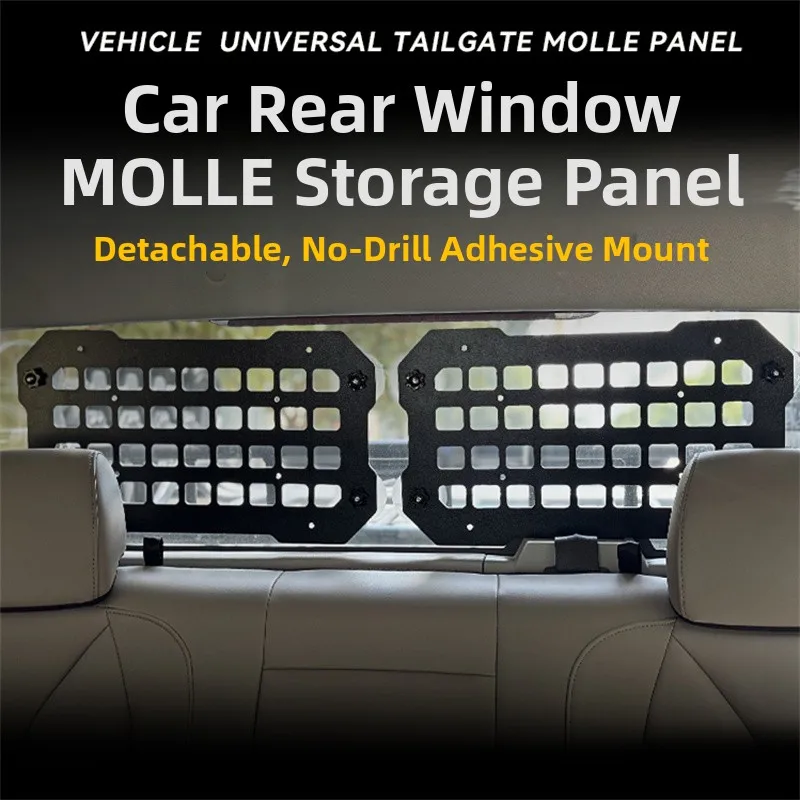 Universal Vehicle Rear Window Molle Hanging Board Storage Car Tru SUV Off-Road Taiate Tactical Mounting Storage Board