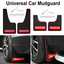 Universal Car Mudguard  Front Rear Wheels Mud Flaps PP Splash Fender Guards  For Car Mudflaps Screws Car Auto SUV Accessories