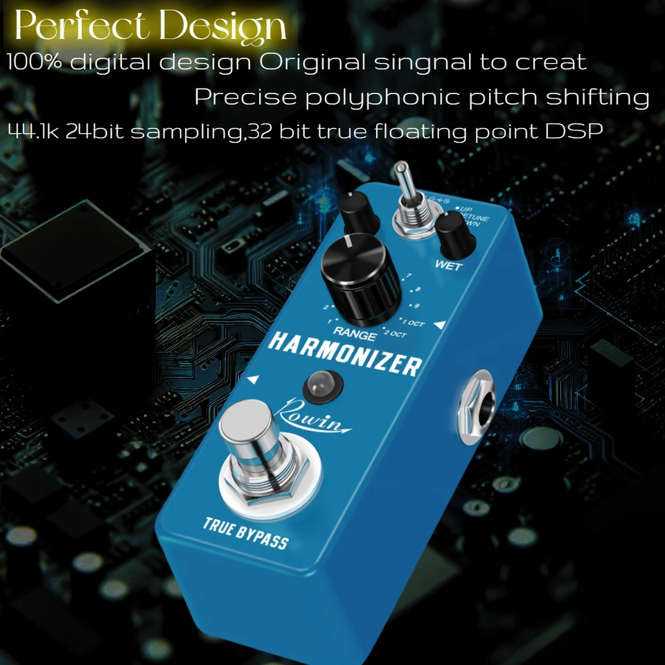 Rowin Guitar Harmonizer Pedal Digital Effect Pedal Harmonic