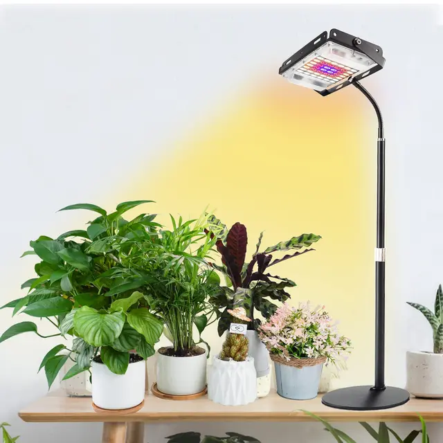 Íróasztal Led Grow Light Állvány, Phytolamp Teljes Spektrumú Növényi Lámpa Időzítővel, Magassága A Beltéri Növények Számára Zamatos