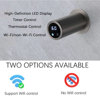 ราวแขวนผ้าเช็ดตัวอุ่นไฟฟ้าแบบสมาร์ท พร้อมที่ตั้งเวลาในตัว 2 ชั้น สำหรับห้องน้ำ 2