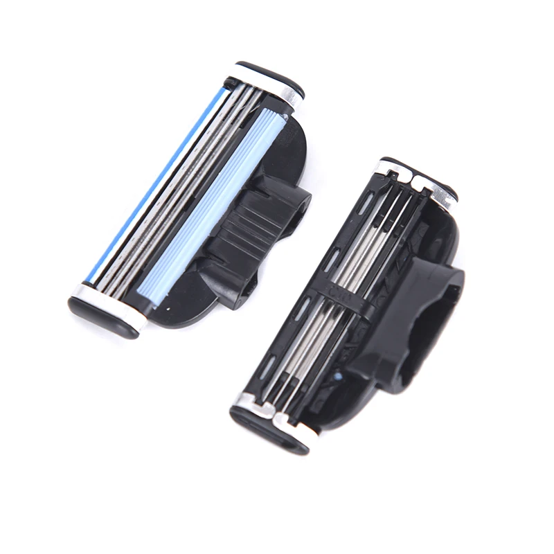 4Pcs Razor Blades Mach 3 Cartridges Manual Shaving Three-layer Men Female Epilator