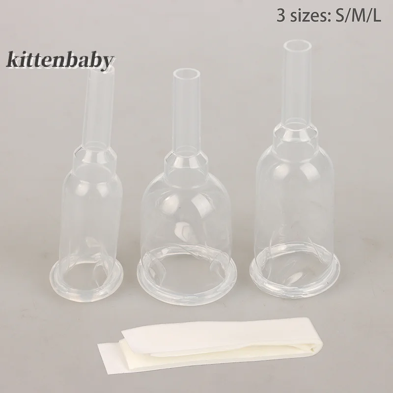 Sterilized Comfortable Medical Silicone Male External Catheter Self Adhesive Silicone Catheter External Size S M L