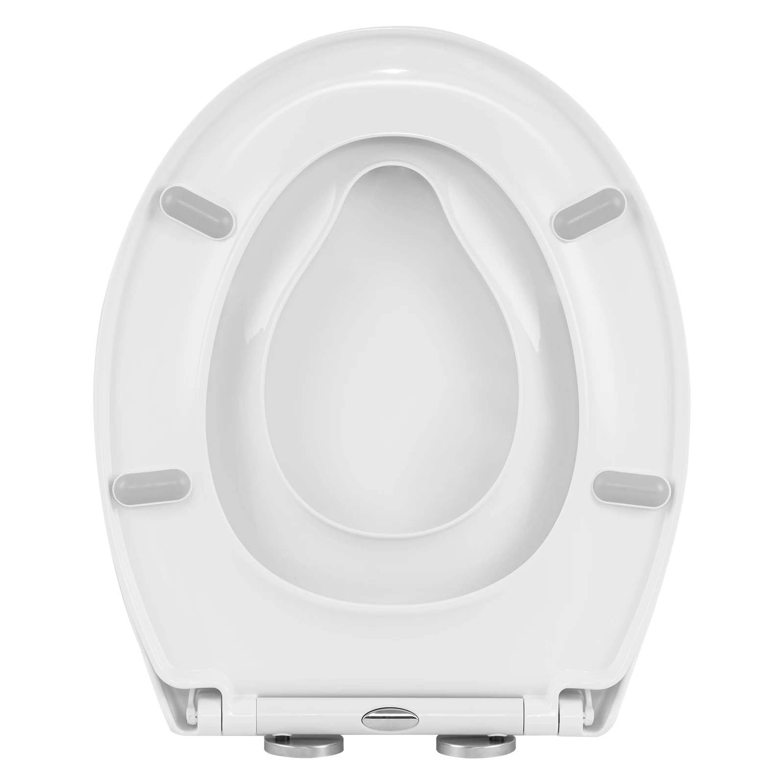 Abattant WC WOLTU Avec Siège Enfant - Fermeture Douce Automatique - Blanc Forme Ovale