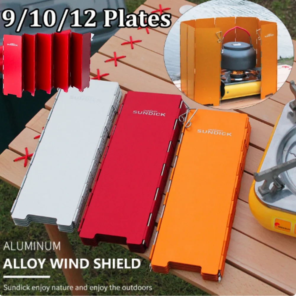 Camping Wind Shield Folding Portable Outdoor Picnic BBQ Gas Burner Windproof Screen Guard Cookware Stove Accessories