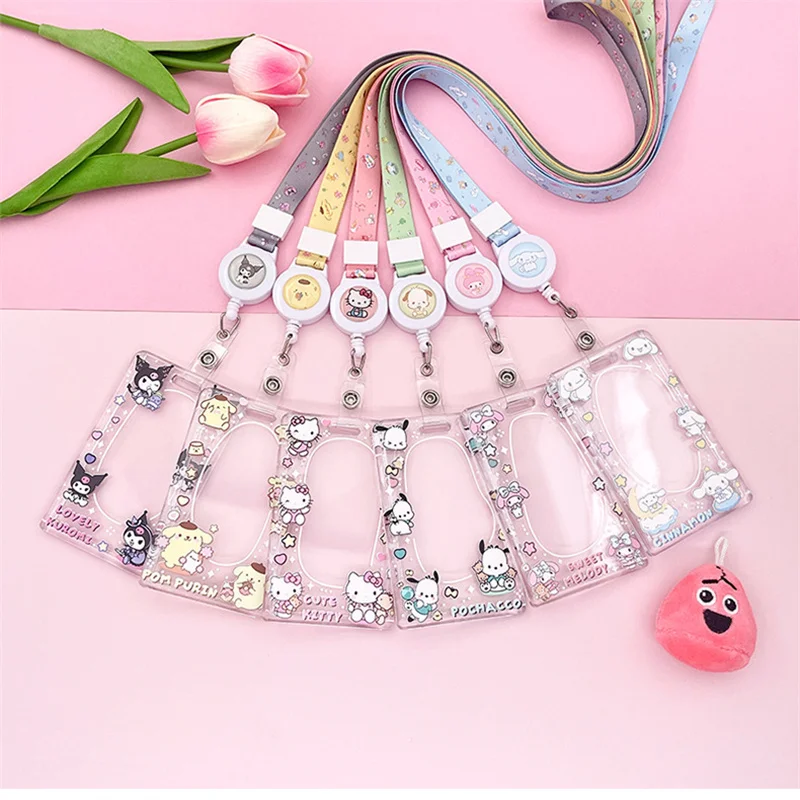 【LeSportsac】サンリオ MY MELODY KUROMI PINK KEY CARD HOLDER LeSportsac My Melody Kuromi Pink Key Card Holder 4009.HC03