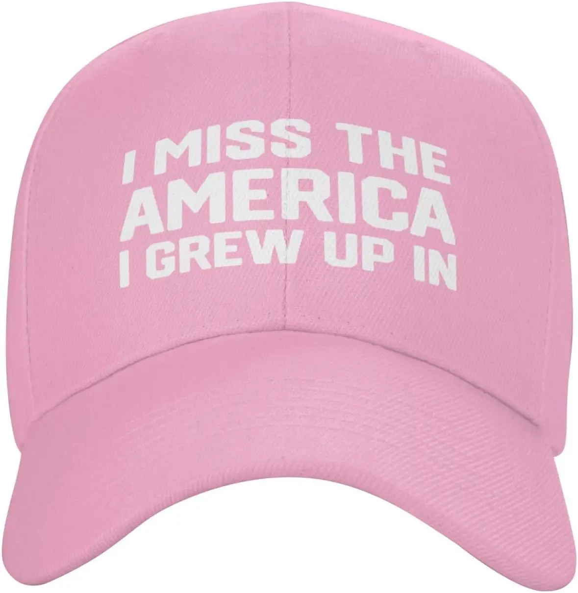 

I Miss The America I Grew Up in Hat Low Profile Dad Hats Funny Curved Brim Trucker Baseball Cap