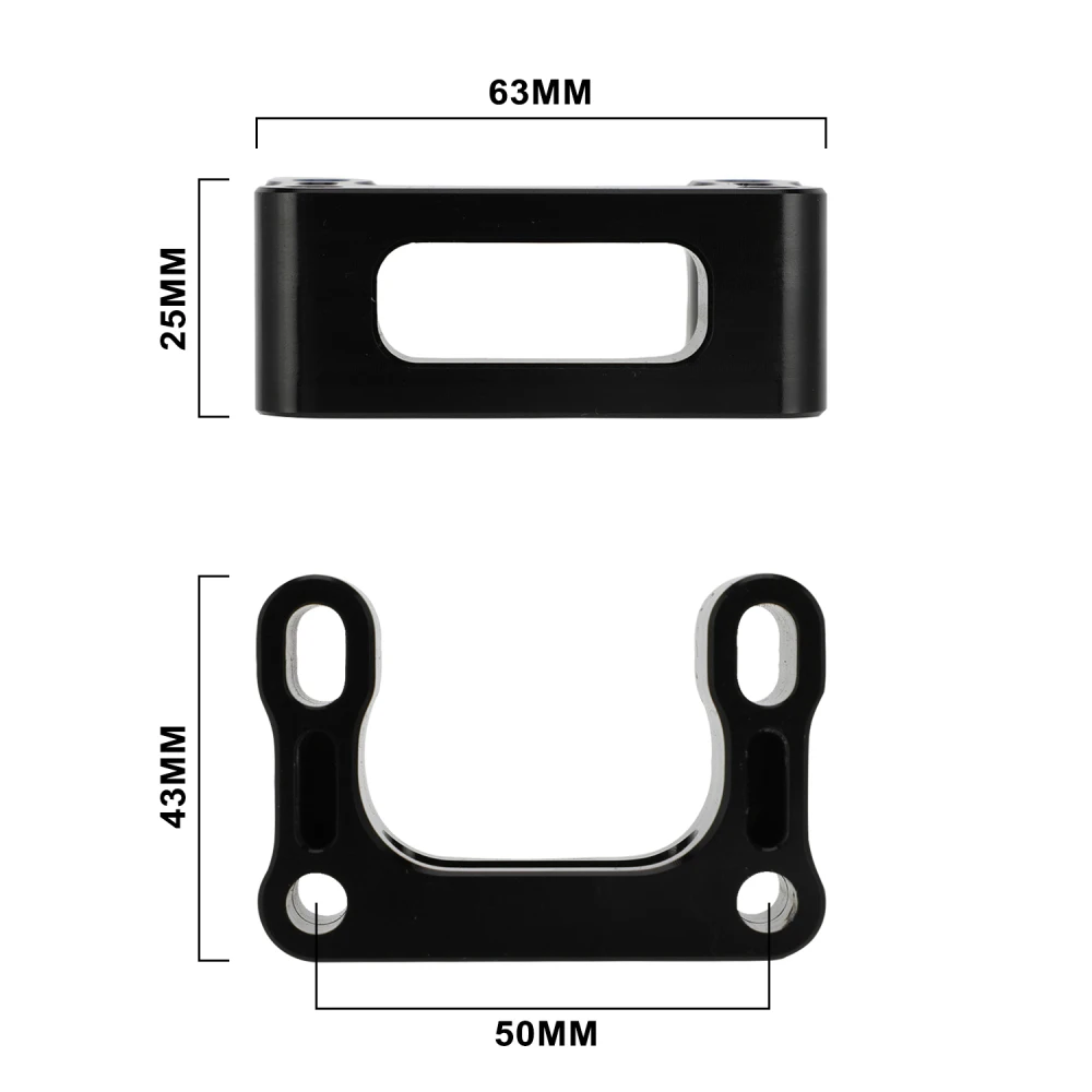 Motorcycle Handlebar Riser Adaptor - 15mm & 25mm Height Options