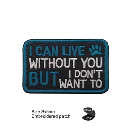 Personalized Alphabet Embroidery Patch - Fun Outdoor Bag Badge with Hook and Loop Attachment (Hook Loop patch  22)